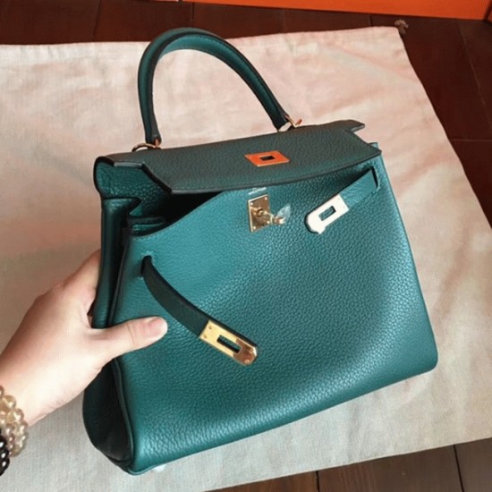 Replica Malachite Clemencehermes Kelly 25Cm Retourne Tote Uk - 6457 - Buddha Luxury