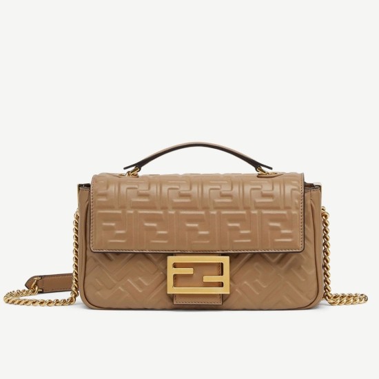 Replica Fendi 7055 dlz1757525324537 Buddha Luxury Replica Fendi Baguette Chain Midi Bag In Taupe Uk - 7055 - Buddha Luxury