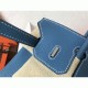 Replica Luxury Hermes Birkin 25Cm Counterfeit In Blue Jean Color Uk - 6186 - Buddha Luxury