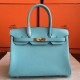replica Blue Atoll Color Faux Designer Hermes Birkin 35cm Handbag UK