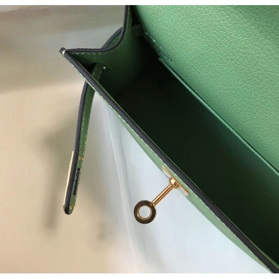 Replica Hermes Kelly Mini Ii Bag In Vert Criquet Uk - 6469 - Buddha Luxury