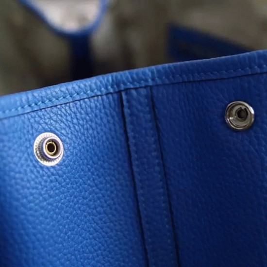replica Blue Top Hermes Garden Party 30cm Stylish Bag UK