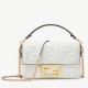 Replica Fendi Small Baguette Bag In White Ff Uk - 7019 - Buddha Luxury