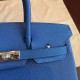 Replica Hermes 5994 dlz1757527484588 Buddha Luxury Replica High-Grade Hermes Birkin 25Cm In Blue Uk - 5994 - Buddha Luxury