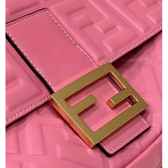 Replica Fendi Large Baguette Bag In Pink Ff Uk - 7036 - Buddha Luxury