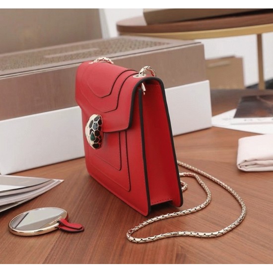 Replica BVLGARI 4539 dlz1757527647944 Buddha Luxury Replica Bvlgari Serpenti Forever Small Crossbody Bag Red Leather Uk - 4539 - Buddha Luxury