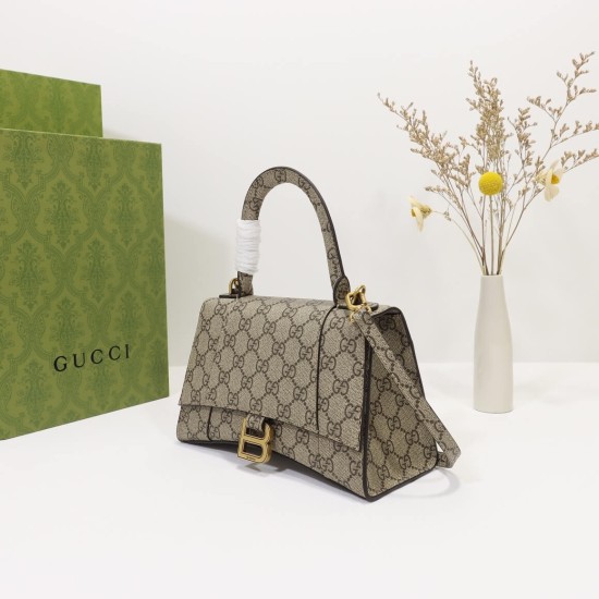 Replica Gucci 4540 dlz1757526496386 Buddha Luxury Replica Gucci X Balenciaga Small Hourglass Bag Uk - 4540 - Buddha Luxury