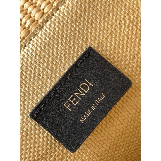 Replica Top Qualityfendi Sunshine Medium Tote Bag In Black And Natural Straw Uk Replica Top Qualityfendi Sunshine Medium Tote Bag In Black And Natural Straw Uk