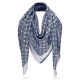 replica MONOGRAM DENIM SHAWL IN BLUE UK