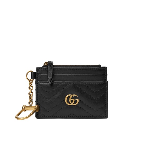Replica GG MARMONT KEYCHAIN WALLET BLACK LEATHER UK replica GG MARMONT KEYCHAIN WALLET BLACK LEATHER UK