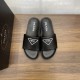 replica LOGO LEATHER SLIDES IN BLACK - PDS5 UK