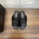 replica LEATHER STRAP SANDALS IN BLACK - PDS28 UK