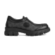 replica MENS LACE-UP WITH INTERLOCKING G BLACK GG SUPREME CANVAS - GC261 UK
