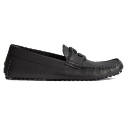 MEN'S INTERLOCKING G DRIVER BLACK LEATHER - GC393 UK
