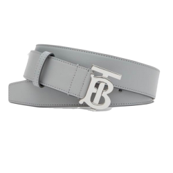 Monogram Motif Embossed Check Leather Belt - B237 Uk