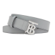 replica MONOGRAM MOTIF EMBOSSED CHECK LEATHER BELT - B237 UK