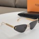replica FIRST CRYSTAL GOLD-COLOURED METAL SUNGLASSES FE4127 - SG73 UK