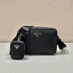 Re-Nylon Shoulder Bag In Black Uk