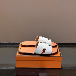 Izmir Sandals In White And Brown - Hs102 Uk Izmir Sandals In White And Brown - Hs102 Uk