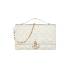 Top Handle Bag White Cannage Lambskin Uk