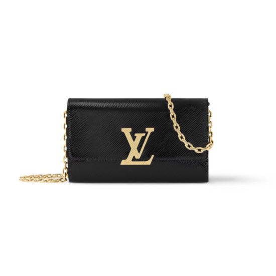 Replica Pochette Louise Chain Bag Black Patent Leather M23756 Uk - 13658 - Buddha Luxury