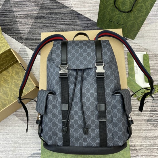 replica GG BACKPACK BLACK LEATHER UK