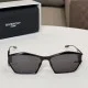 Givenchy Men's Men Sunglasses Black with Box Front view of Givenchy Men's men sunglasses in black with dark lenses and storage box