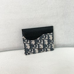 SADDLE CARD HOLDER BLACK GRAINED CALFSKIN MARQUETRY UK