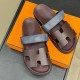 Replica Hermes 14870 HFR#11159 Buddha Luxury Replica Chypre Sandals In Burgundy - Hs56 Uk - 14870 - Buddha Luxury