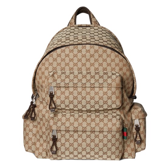 Replica LARGE BACKPACK WITH LOGO BEIGE AND EBONY ORIGINAL GG CANVAS UK replica LARGE BACKPACK WITH LOGO BEIGE AND EBONY ORIGINAL GG CANVAS UK