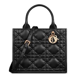 Small Book Tote Black Macrocannage Calfskin Uk
