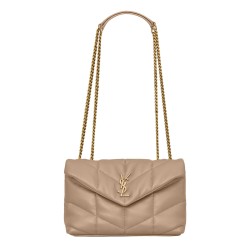 Toy Puffer In Lambskin Dark Beige Uk