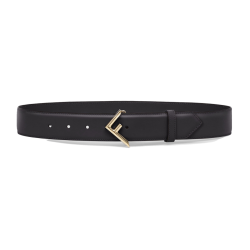 BLACK LEATHER 35MM BELT - B242 UK BLACK LEATHER 35MM BELT - B242 UK
