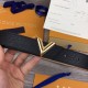 replica BLACK EPI LEATHER ESSENTIAL V BELT - B91 UK