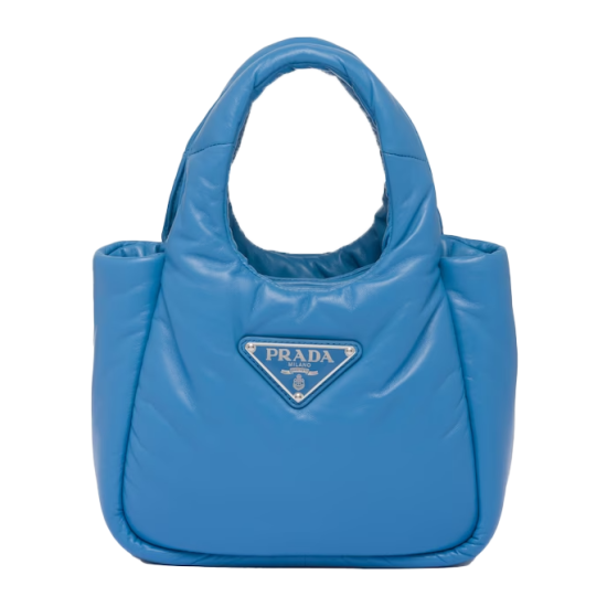 Replica Small Padded Soft Nappa-Leather Bag Light Blue Uk - 14221 - Buddha Luxury