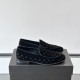 Replica LOGO VELVET LEATHER LOAFERS IN BLACK - GD239 UK replica LOGO VELVET LEATHER LOAFERS IN BLACK - GD239 UK