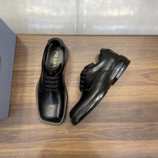 replica FENDER LACE-UP SHOES BLACK LEATHER - PD150 UK