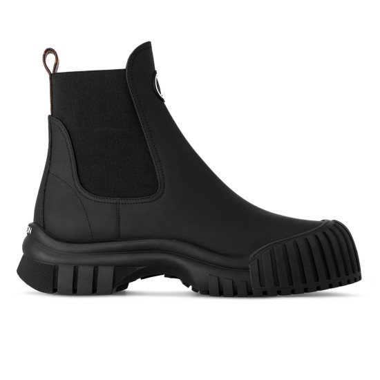 replica RUBY FLAT ANKLE BOOTS IN BLACK - LV685 UK