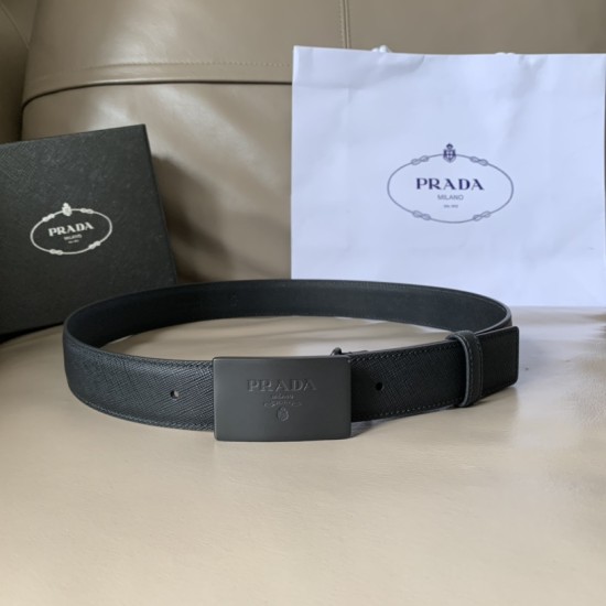 replica BUCKET LEATHER BELT IN BLACK - B288 UK