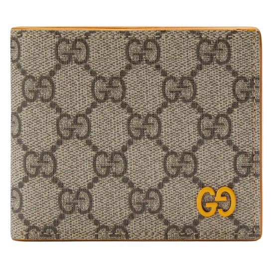 replica WALLET WITH GG DETAIL YELLOW LEATHER TRIM UK