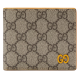 replica WALLET WITH GG DETAIL YELLOW LEATHER TRIM UK