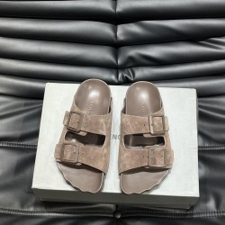 Sunday Suede Sandals In Brown - Bbs20 Uk