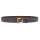 Replica Ff Grey Leather Reversible Belt - B269 Uk - 14524 - Buddha Luxury Replica Ff Grey Leather Reversible Belt - B269 Uk - 14524 - Buddha Luxury