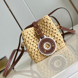 Noe Purse Natural/Tan Raffia M83521 Uk Noe Purse Natural/Tan Raffia M83521 Uk