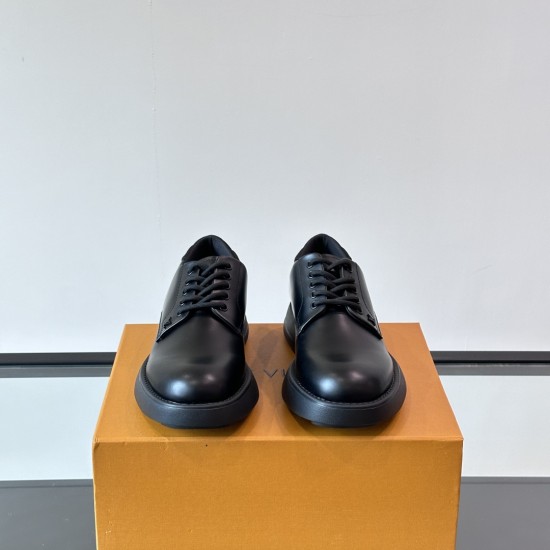 Replica BASTILLE DERBY SHOES IN BLACK - LV874 UK replica BASTILLE DERBY SHOES IN BLACK - LV874 UK