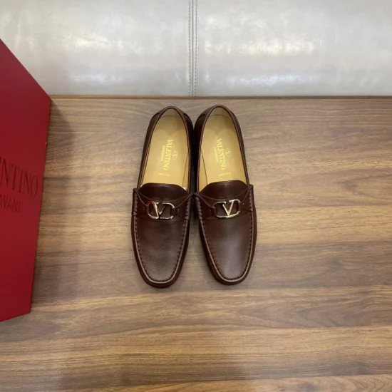 Replica Valentino 11278 VFR#14433 Buddha Luxury Replica Vlogo Signature Buffalo Loafers In Brown - Vl195 Uk - 11278 - Buddha Luxury