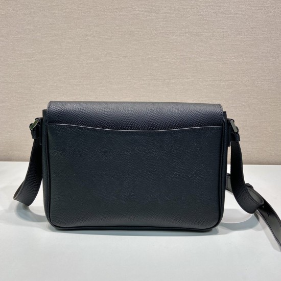 Replica Prada 15855 PFR#12159 Buddha Luxury Replica Logo Crossbody Bag In Black Uk - 15855 - Buddha Luxury