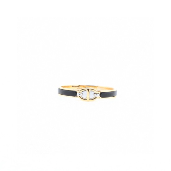 replica HERMES MINI CLIC CHAINE DANCRE BRACELET IN BLACK GOLD UK