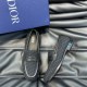 Dior Men's Granville Black Oblique Jacquard Loafers Overhead Angle Top and side view of Dior Men's Granville Black Oblique Jacquard Loafers with branded shoe box