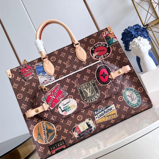 Replica Onthego Voyage Tote Bag In Brown M47147 Uk - 13843 - Buddha Luxury